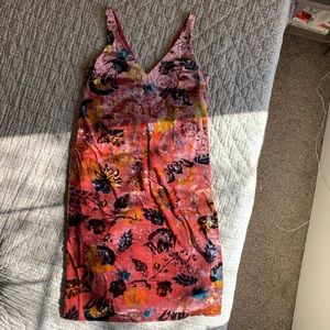 Zara Velvet Floral Midi Dress